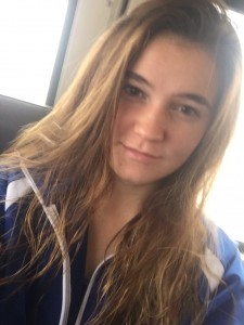 Gatlyn Spencer after a successful day in the pool, proof that this girl doesn't need highlighter to shine. Photo Cred: Gatlyn Spencer