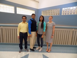 Selja Chaudhari, nominated by Ms. Sauvageau, with family Jay and Saiu Chaudhari.